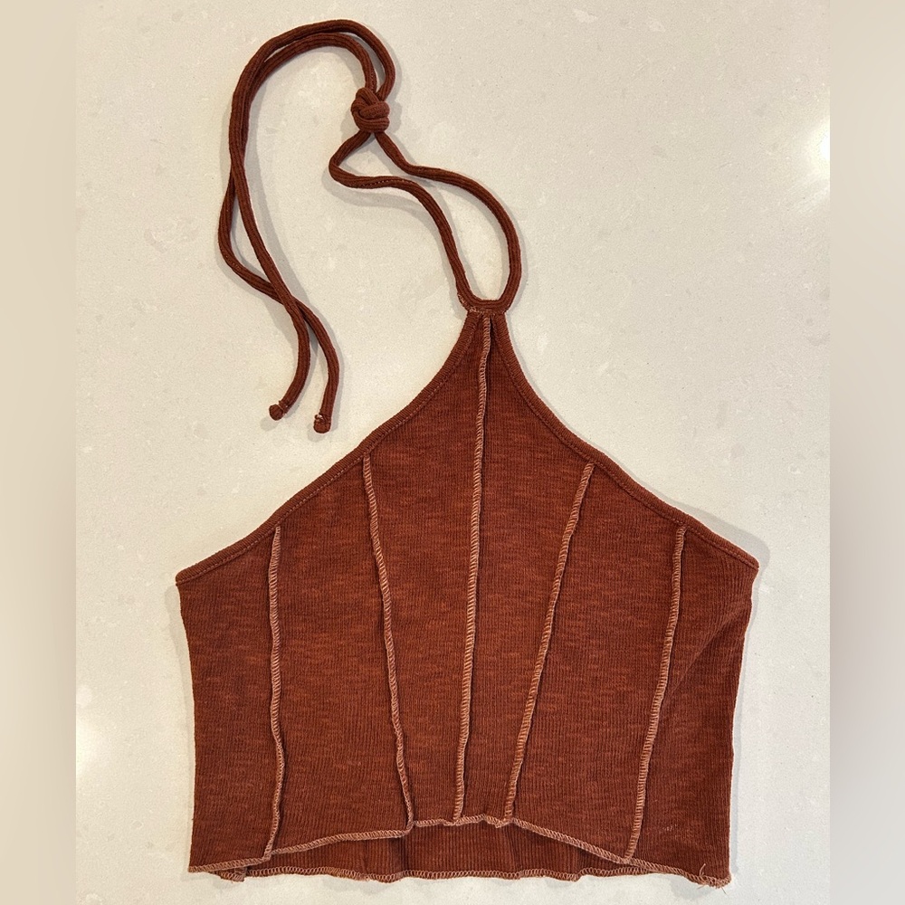 Urban Outfitters Brown Halter Top
